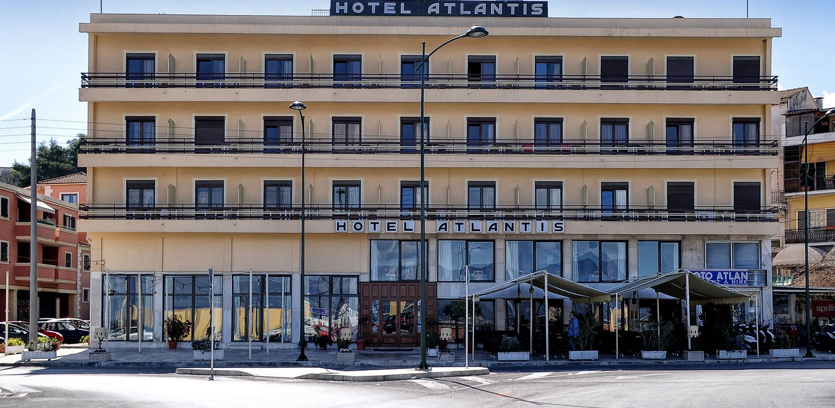 Atlantis Hotel in Corfu Town - Exterior View